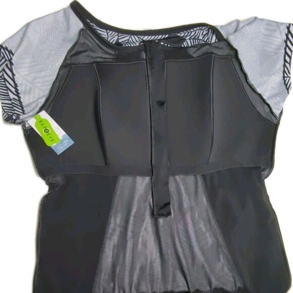 Swim By CACIQUE Active No Wire Lightly Lined Full Coverage One-Piece Swimsuit 18 - Picture 12 of 13